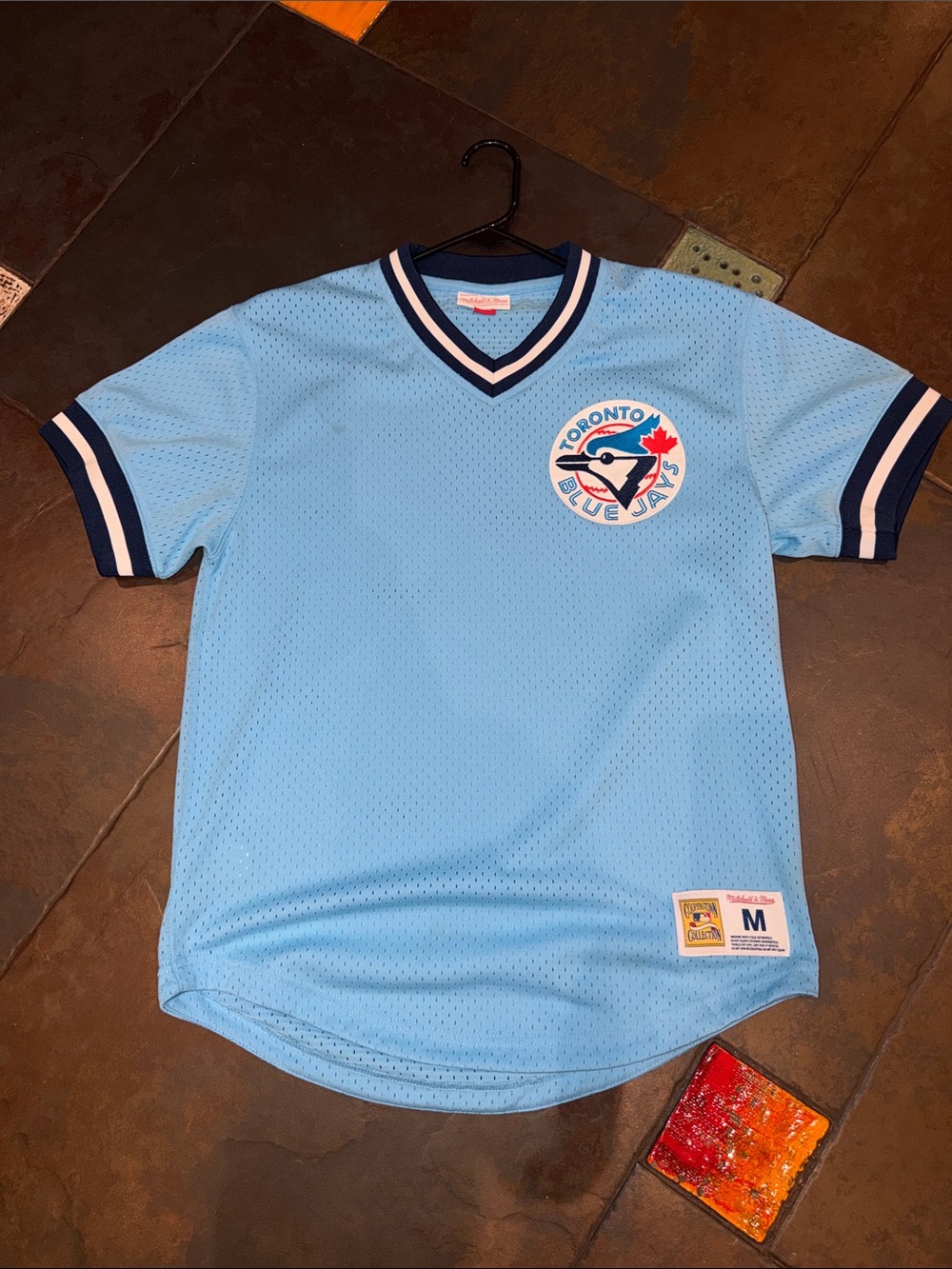 Mitchell & Ness Light Blue Toronto Blue Jays Mesh Jersey